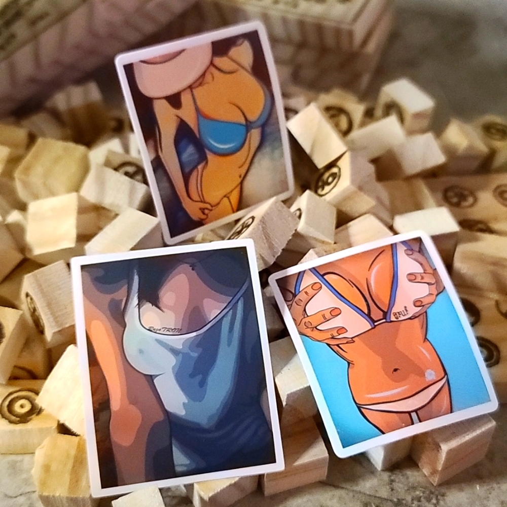 3 Girl Body Stickers